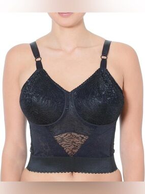 ❤️‍🔥 RAGO Longline Wireless Expandable Cup Bra Retro Vintage Madmen